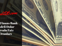 QNB Finans Bank Vadeli Dolar Hesabı Faiz Oranları, Çekimli Vadeli Hesap, Dönüşümlü Mevduat Hesabı
