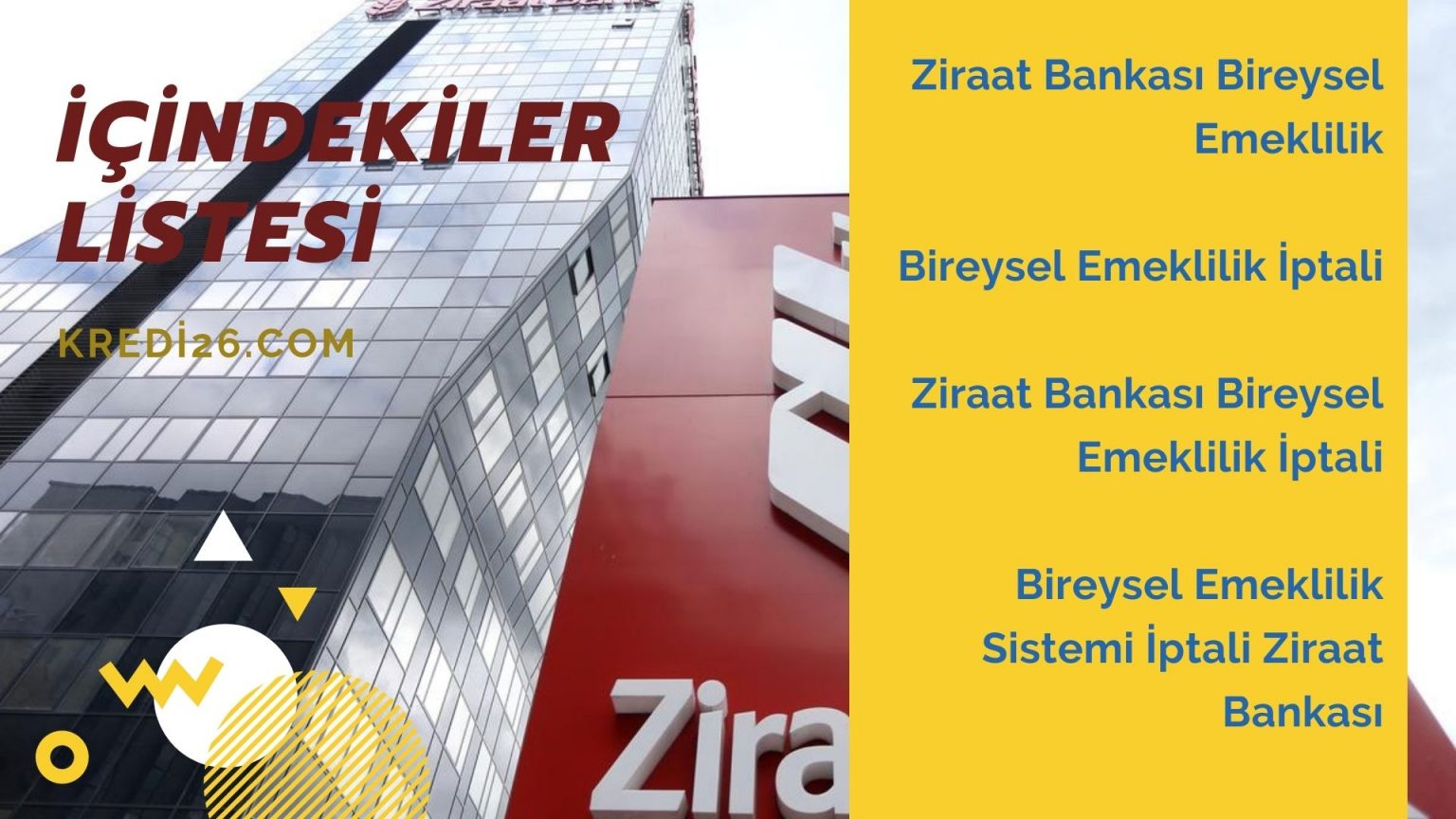 Ziraat Bankası Bireysel Emeklilik İptali 2021 | Ziraat ...